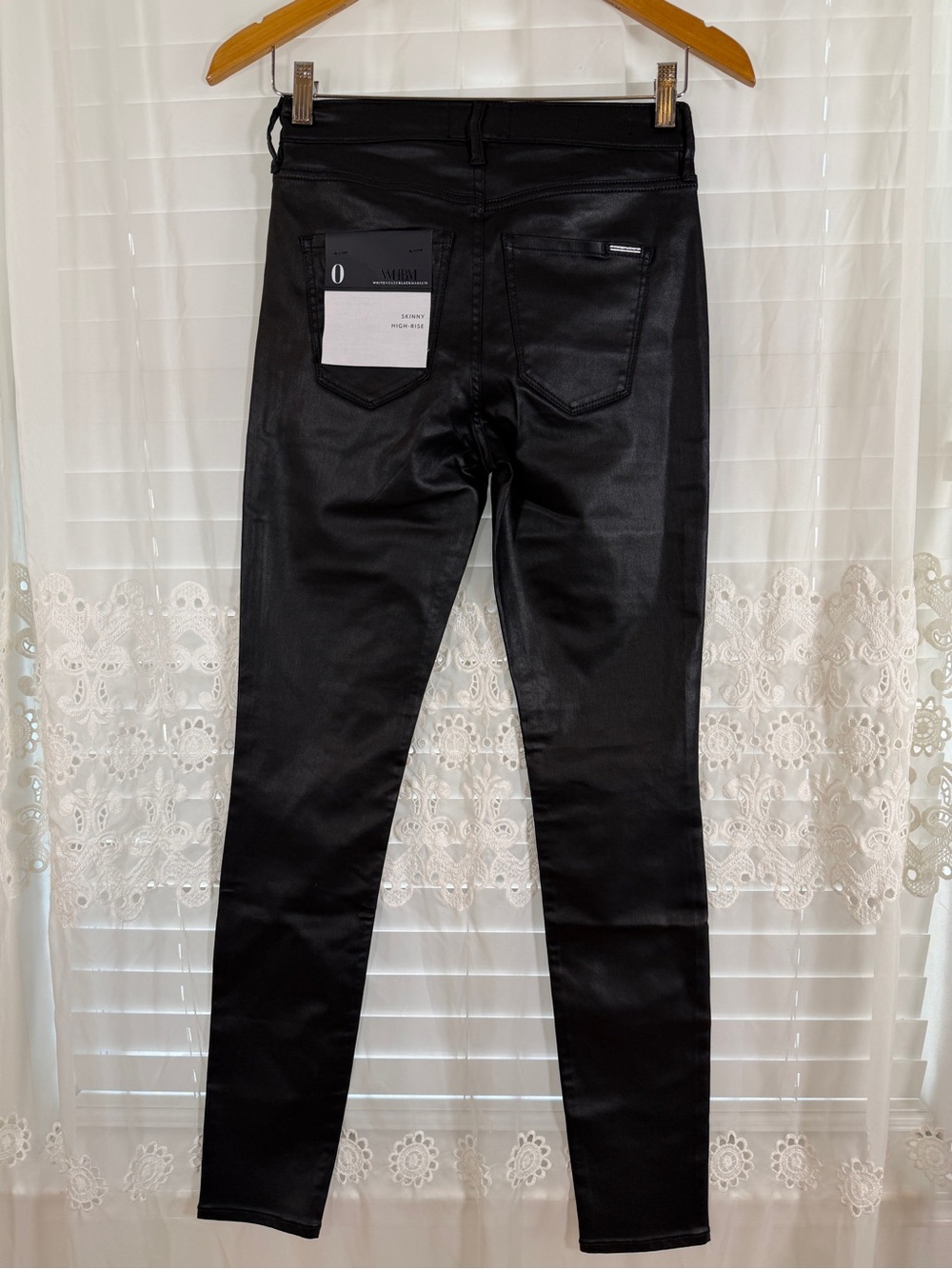 WHBM women’s 0 high rise black city party going out skinny luxury pants